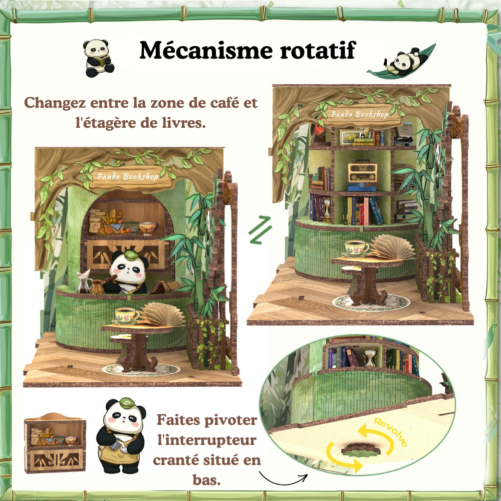 Refuge des Pandas Book Nook