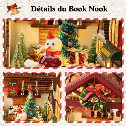 Book Nook Kit Maison de Noël