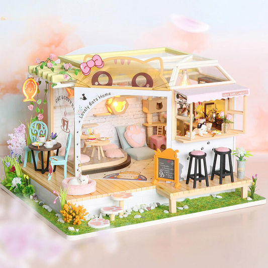 Maison Miniature Le Café Miaou