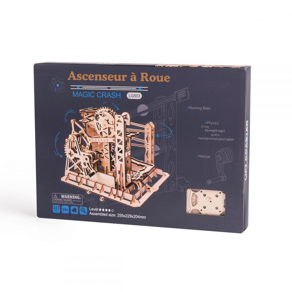 Puzzle 3D Bois Ascenseur à Roue