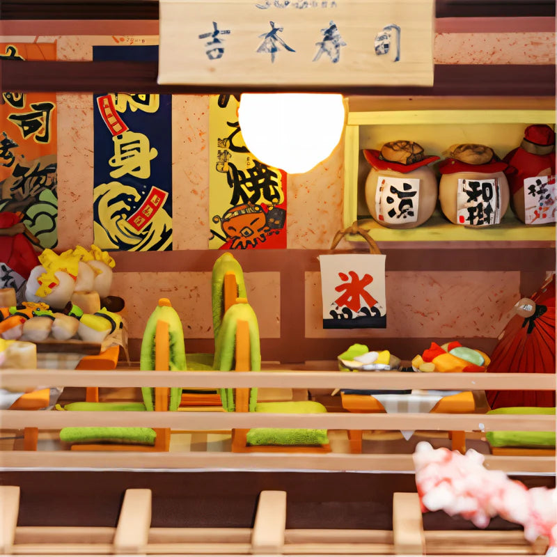 Maison Miniature à Construire Restaurent Sushi