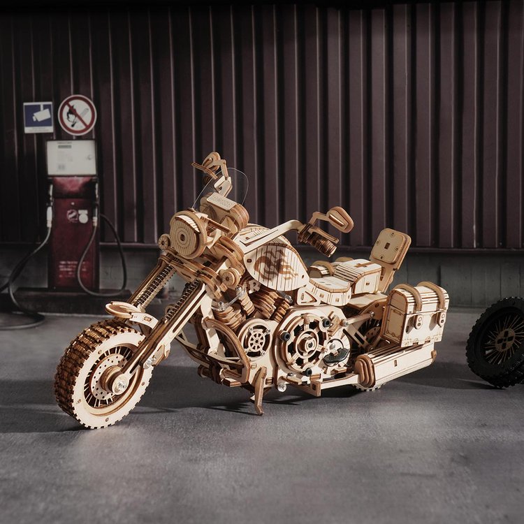 Puzzle 3D Bois Moto Cruiser