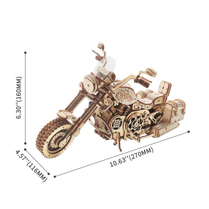 3D Puzzle Bois Moto Cruiser