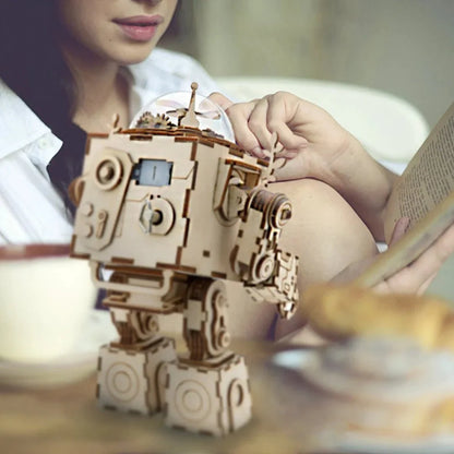 Puzzle 3D en Bois Robot